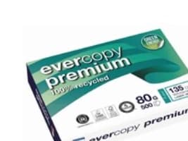 Genbrugspapir, Evercopy Premium A4, 80 g, 5 pakker a 500 ark