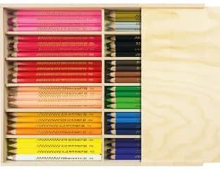 Färgpennor faber-castell, jumbo, ass. färger, förpackning med 96 st.