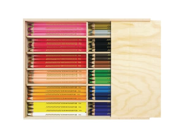 Färgpennor faber-castell, jumbo, ass. färger, förpackning med 96 st.