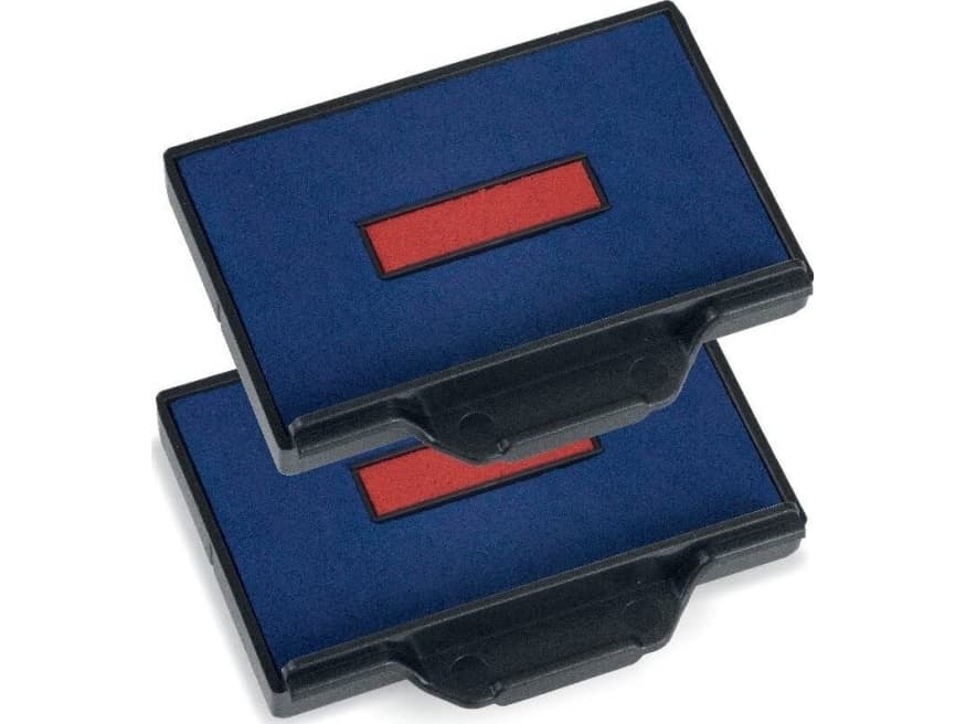 Stempelpude trodat 6/56/2 blå/rød pakke a 2 stk.