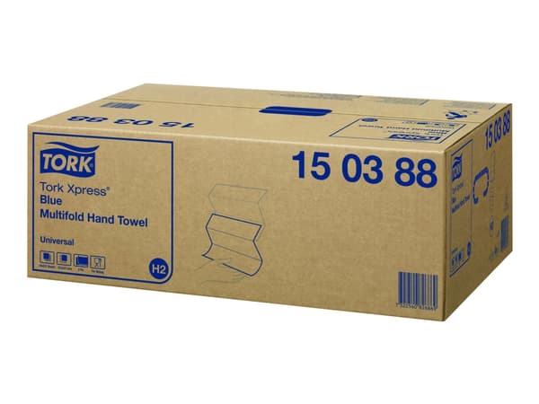 Tork Xpress Universal - Håndduk - 425 g - resirkulerte fibrer - 237 ark - multifoldbar - blå