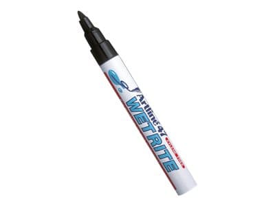 Permanent marker Artline 47 Wetrite, rund, sort