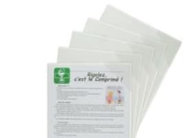 Chartek Tarifold, magnetisk bagside, A4, pakke a 5 stk.