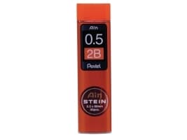 Stifter, Pentel Ain Stein High Polymer, 2B, 0,5 mm, pakke a 40 stk