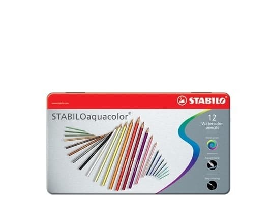 STABILO Aquacolor, Multifärg, 12 styck