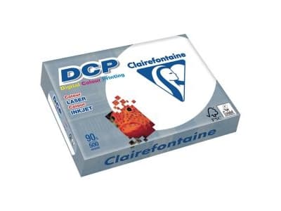 Papir til farveprint Clairefontaine DCP A4 hvid 90g - (500 ark)