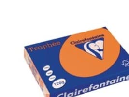 Farvet papir Trophée, A4, 120g, oranssi 1205, pakkaus 250 ark