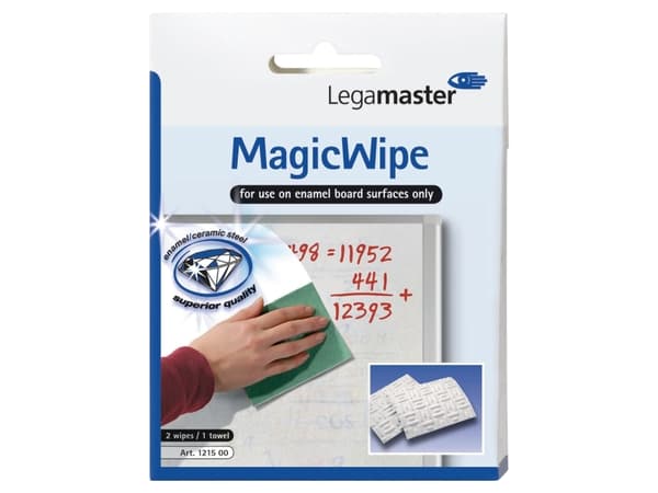 Legamaster MagicWipe, Mikrokuitu, Valkoinen, 125 mm, 95 mm, 125 mm, 22,5 g