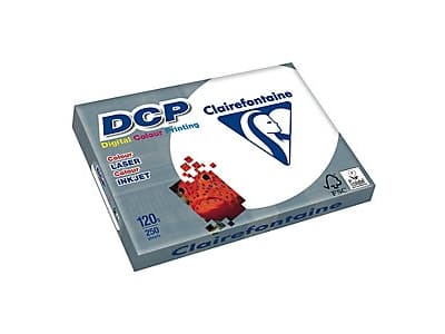 Clairefontaine DCP, Laser-/Inkjet-utskrift, A4 (210x297 mm), 250 ark, 120 g/m², Hvit, 128 µm
