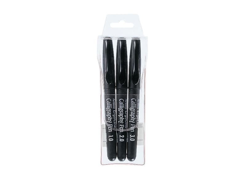 Kalligrafipen Artline, sort, etui a 3 stk.