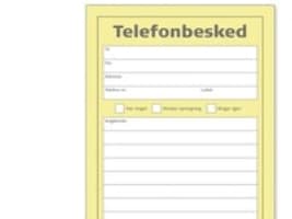 Mayland - Telefonbeskjedsskjema - 100 ark - 100 x 148 mm - portrett