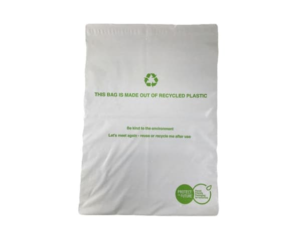 Forsendelsesposer recycled 340x420 mm hvid - (100 stk.)