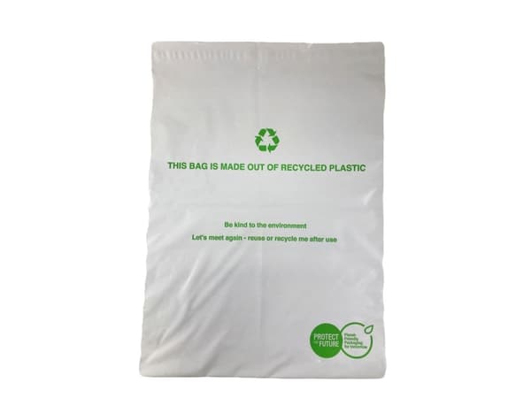 Forsendelsesposer recycled 340x420 mm hvid - (100 stk.)
