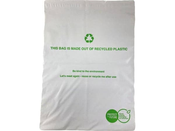 Forsendelsesposer Recycled 550x770 mm hvid - (100 stk.)