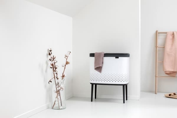 Brabantia 200502, 60 L, Suorakulmainen, MDF-levy, Valkoinen, Musta