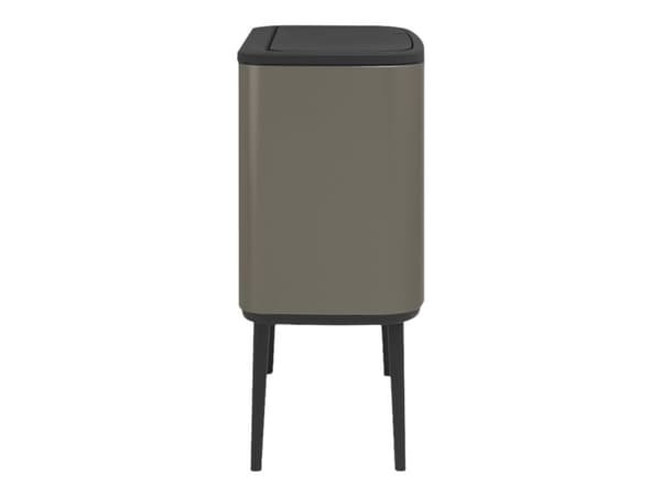 Brabantia Bo Touch Bin - Søppelbøtte - flipp-lokk - 33 L - avfallssortering - platina