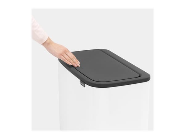 Brabantia Bo Touch Bin - Soptunna - fliplock - 36 L - vit