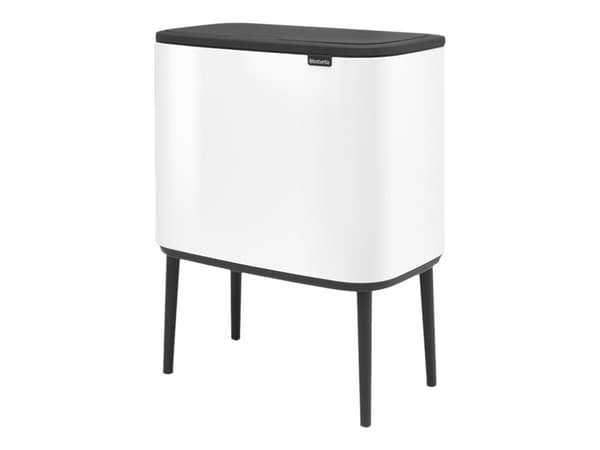 Brabantia Bo Touch Bin - Soptunna - fliplock - 36 L - vit