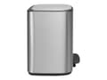 Miniatyrbilde 5 av 5: Brabantia Bo Pedal Bin - Søppelbøtte - flipp-lokk - 36 L - fotpedal - mattstål