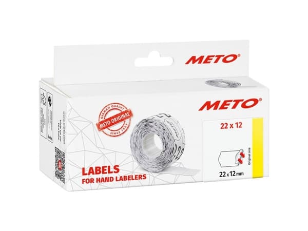 METO Hintatarrat 9506155 Pysyvä Tarran leveys: 22 mm Tarran korkeus: 12 mm Valkoinen 1 kpl