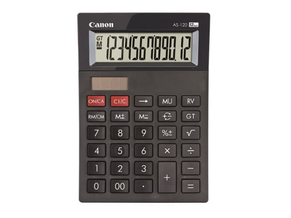 Canon AS-120 II - Utskriftskalkulator - LCD - AC-adapter