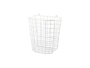 Affaldskurv 20 ltr Trådkurv Hvid,5 stk/krt