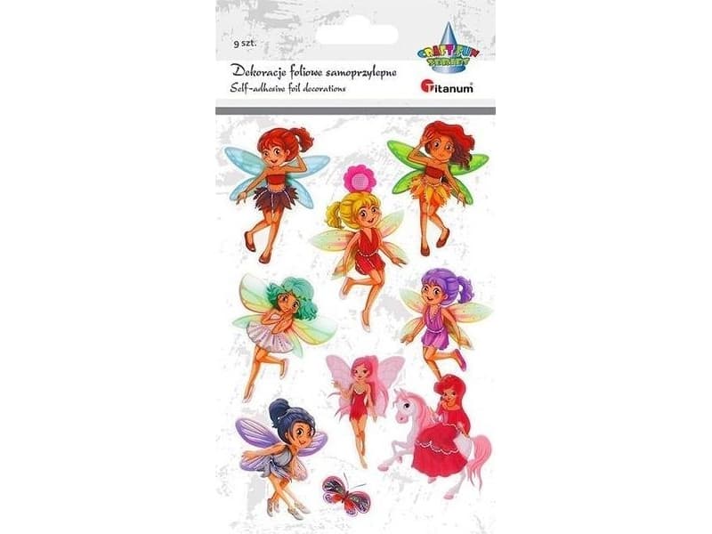 Titanum Self-adhesive decorations 3D fairies, butterflies 10 pcs