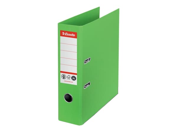 Esselte - Hevarmbuefil - bokryggbredde: 72 mm - for A4 (210 x 297 mm) - kapasitet: 500 ark - grønn