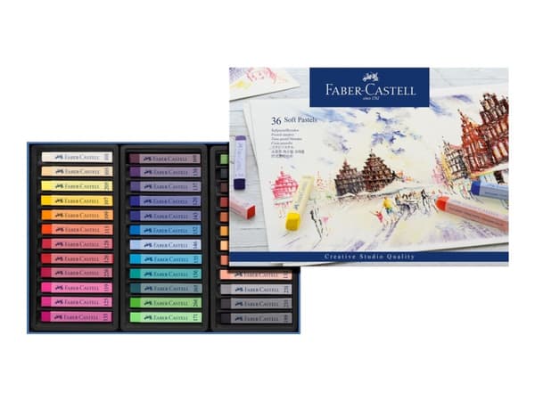 Faber-Castell STUDIO QUALITY - Färgkrita - mjuk färgpenna - blandade färger (paket om 36)