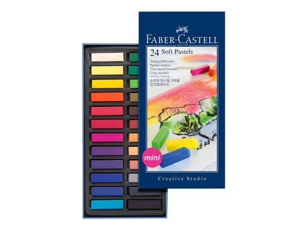 Faber-Castell - Färgkrita - mjuk färgpenna (paket om 24)