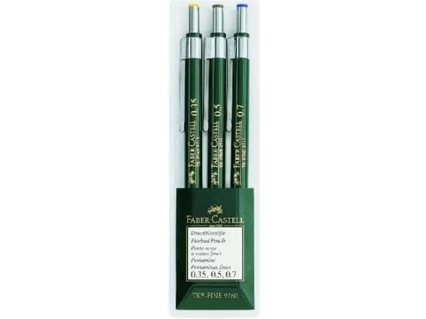 Faber-Castell TK-FINE, Vihreä, 0,7 mm, 3 kpl