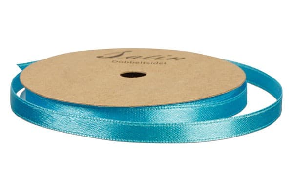 Satinbånd 10mm 10m turkis