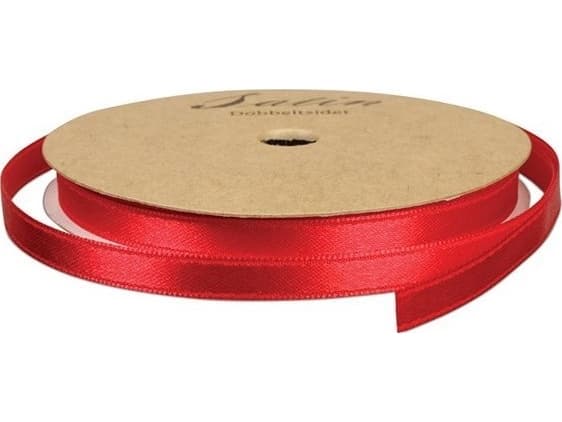 Satiinilankku 10mm 10m rød