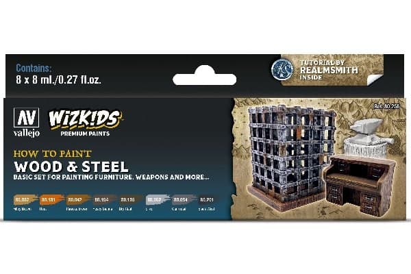 Vallejo Vallejo: Wizkids - Wood, Steel 8x8 ml