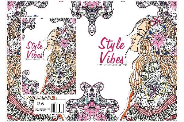 Målarbok A4 Style Vibes 32 sidor