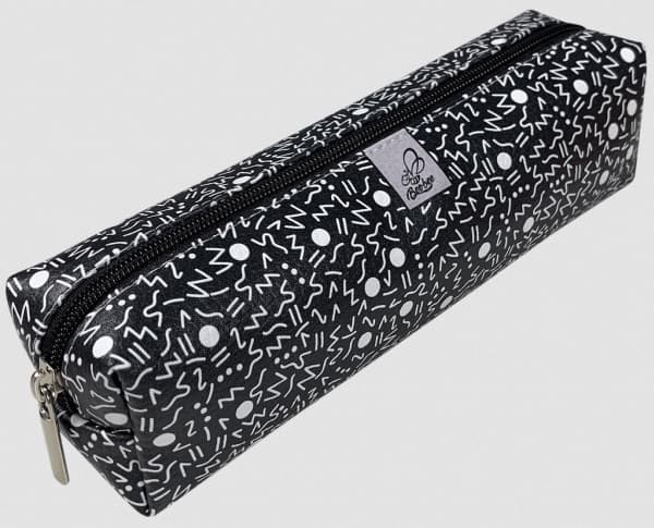 Bee-bee pencil case Rectangle pencil case BW pattern