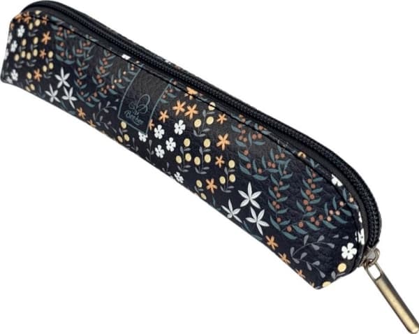Bee-bee pencil case Mini pencil case Olive flowers