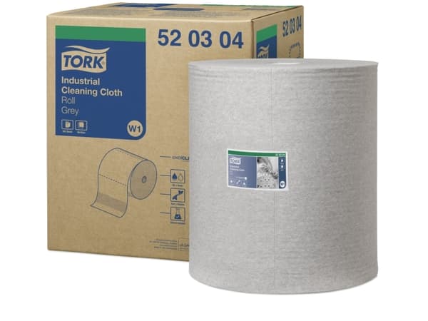 Aftørringsrulle Tork W1 Industrirulle 1-lag 43 cm Grå,1 rl/krt