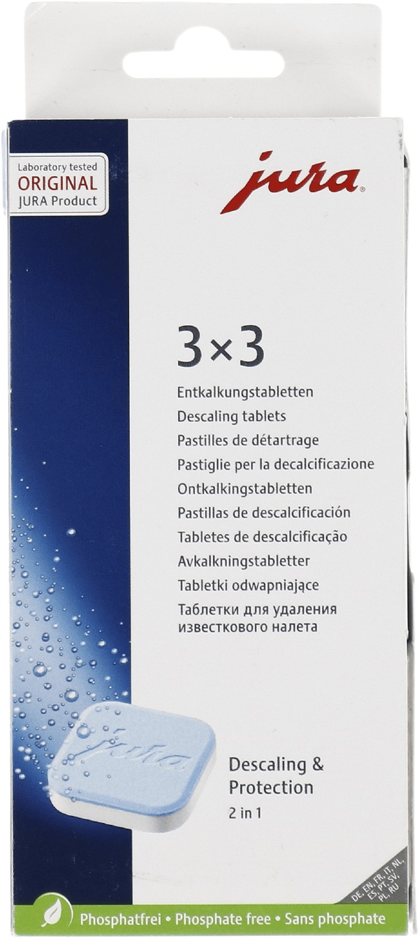 Jura - Rengjøringsmiddel - tablett - flaske - 180 g - characteristic - hvit