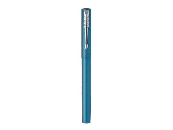 Parker Vector XL, Turkosblå, Påfyllning med bläckpatronssystem, Blå, Rostfritt stål, Medium, Ambidextrous