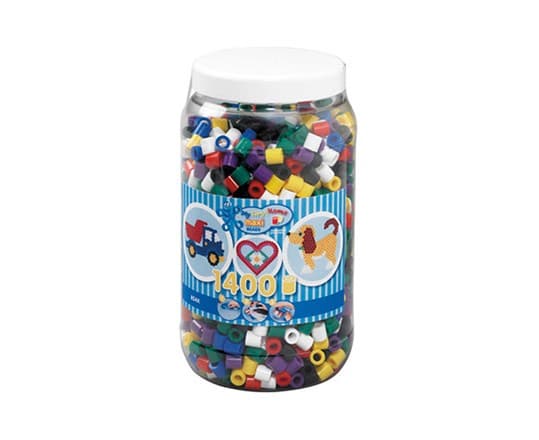 Hama 8540, Tube bead, Flerfarget, 1400 stykker