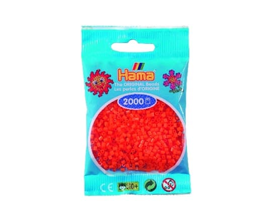 Hama mini perler 2000stk orange