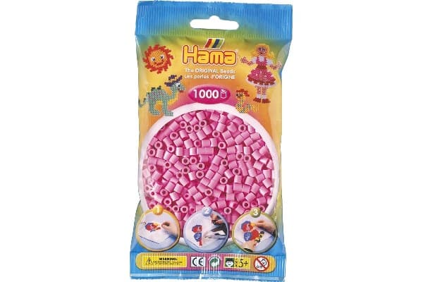 Hama midi perler 1000stk pastel pink