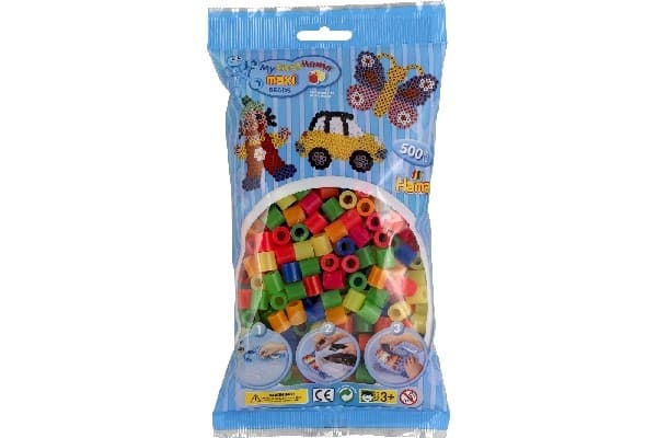 Hama maxipärlor 500 neon mix 51