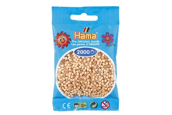 Hama mini pärlor beige