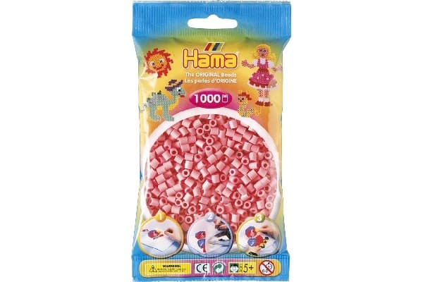 Hama midi perler 1000stk pink