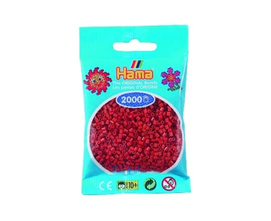Hama mini perler 2000stk rødbrun