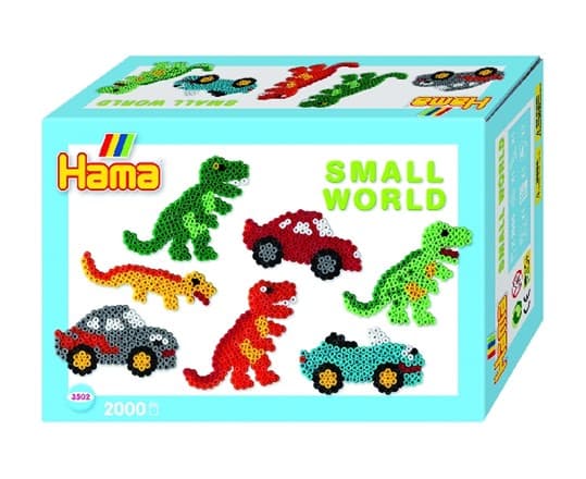 Hama midi gaveæske small world Bil/Dino