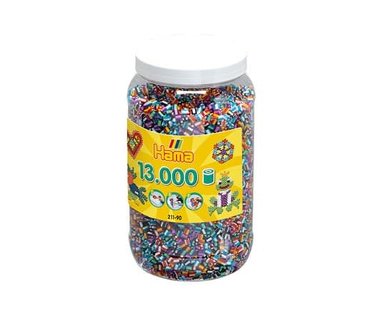 Hama midi pärlor 13000pcs mix 90