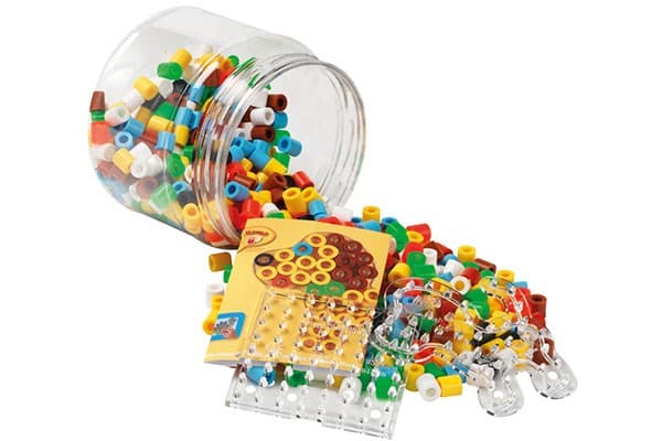 Hama maxi perler 400 perler+ 2 plader i gul dåse